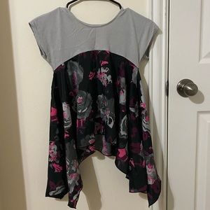 Kids grey/black blouse